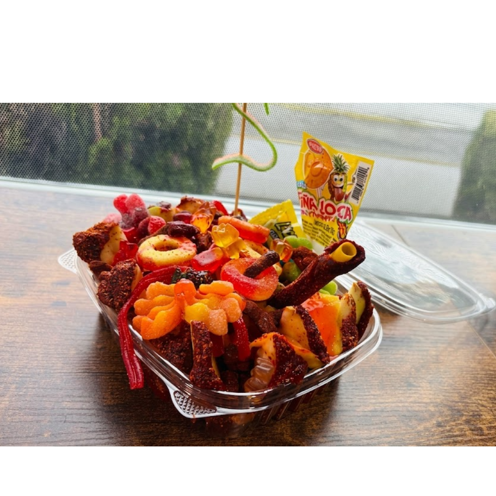 Crazy Green Apple with tamarind and chamoy at Erica's Mexican Desserts